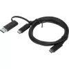 Cable USB Lenovo 4X90U90618 USB 3.2 Gen 1 (3.1 Gen 1) 1 m USB A/USB C USB C Negro
