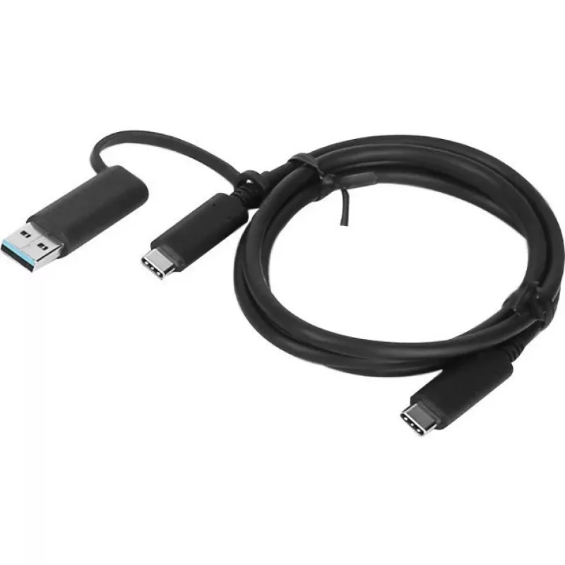 Cable USB Lenovo 4X90U90618 USB 3.2 Gen 1 (3.1 Gen 1) 1 m USB A/USB C USB C Negro