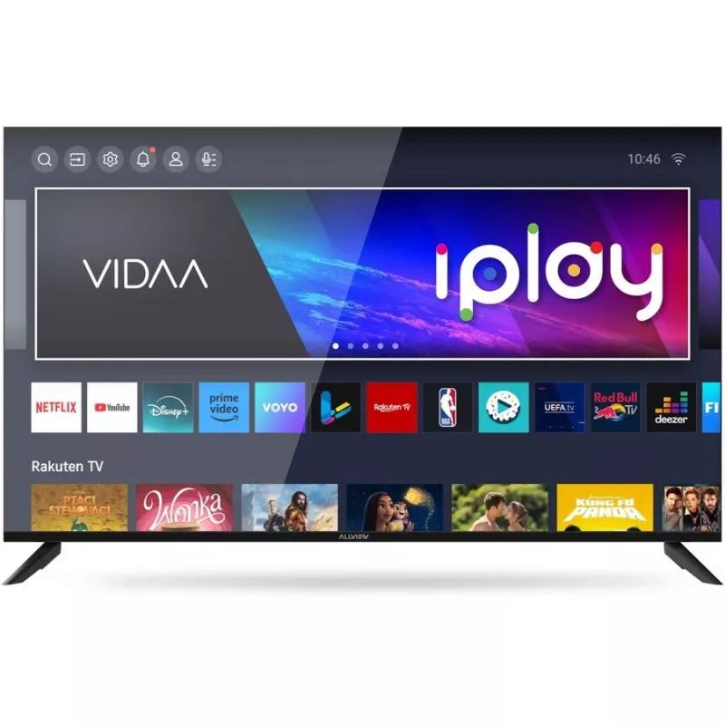 Allview 50iPlay6200-U Smart TV de 50 pulgadas, 4K Ultra HD 3840 x 2160, D-LED, HDR10, VIDAA, Wi-Fi, Bluetooth