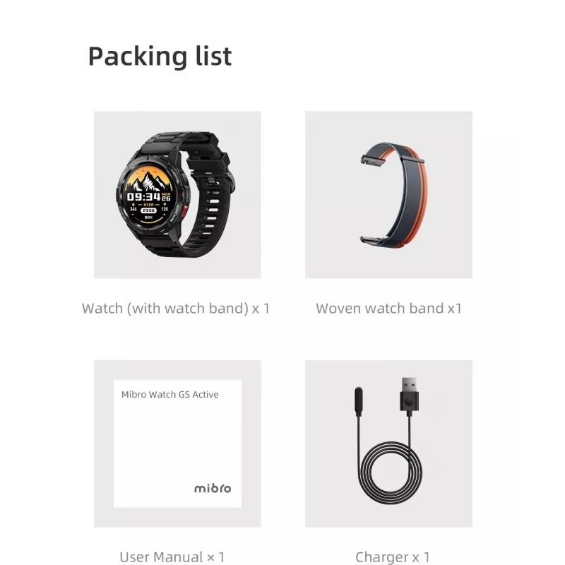 Mibro GS Active Smartwatch (Negro)