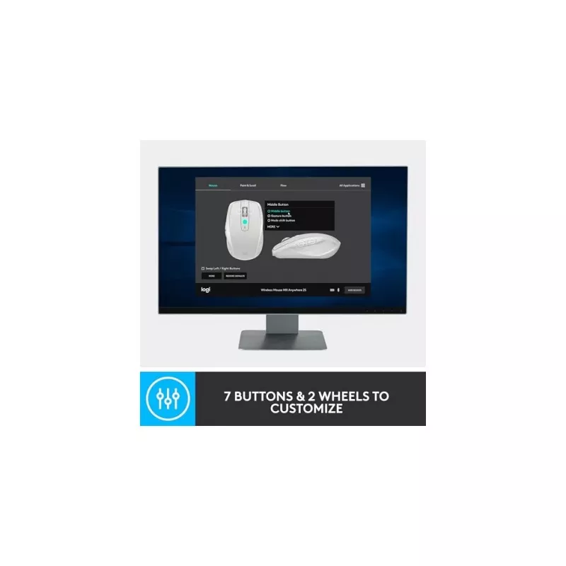 MX Anywhere 2S ratón inalámbrico/Graphite - BT - N/A