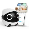 Enabot ROLA Mini robot compañero para mascotas, láser, 5000 mAh, blanco/negro