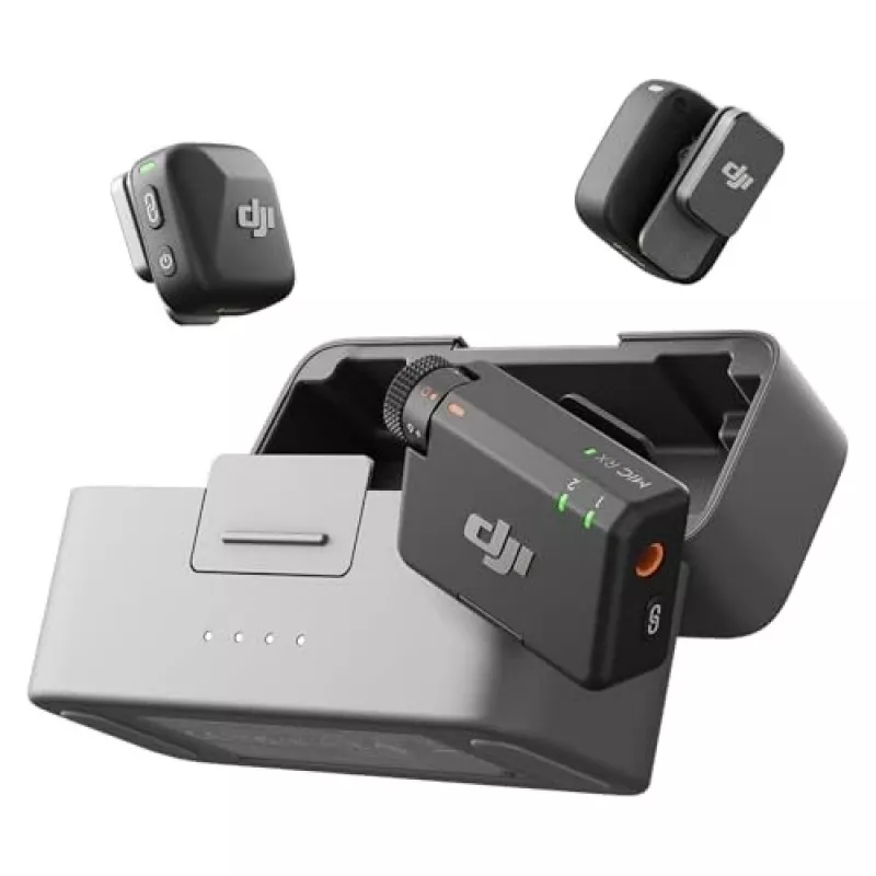 DJI Mic Mini (2 TX + 1 RX + estuche de carga) kit de micrófono inalámbrico - gris oscuro