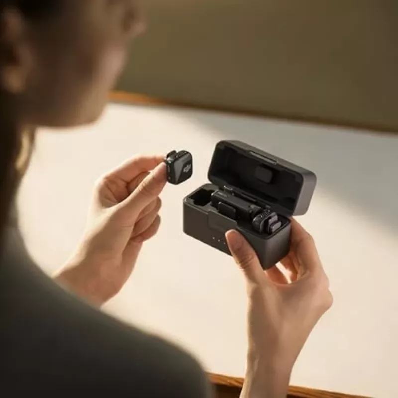 DJI Mic Mini (2 TX + 1 RX + estuche de carga) kit de micrófono inalámbrico - gris oscuro