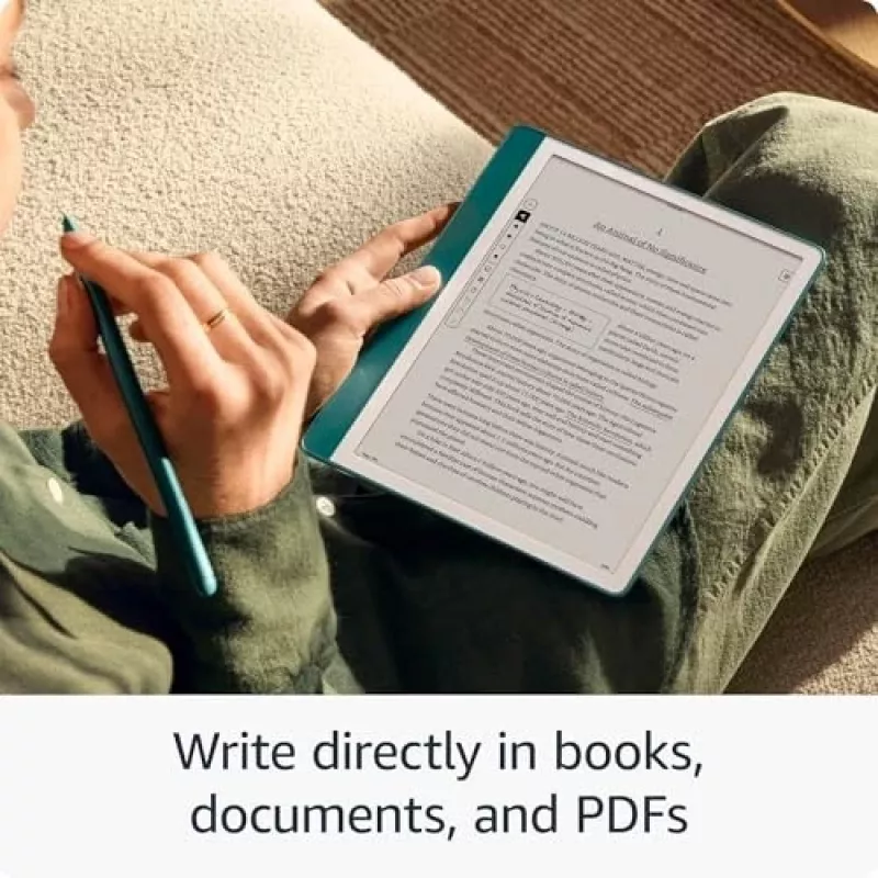 Amazon Kindle Scribe (2024) lector de libros electrónicos 64 GB, 10,2" sin reflejos, Wi-Fi, sin anuncios en la pantalla de bloqueo, con Premium Pen, Tungsten