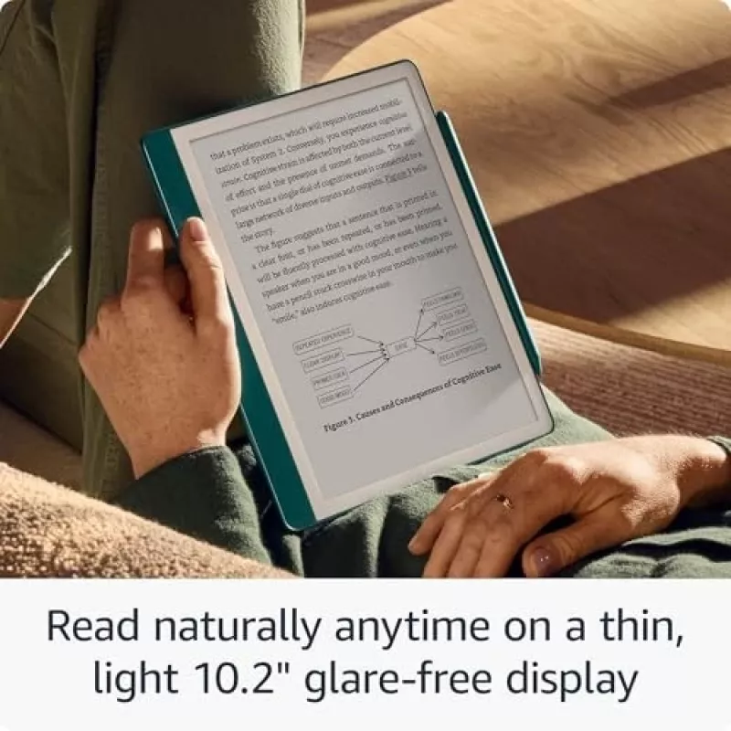 Amazon Kindle Scribe (2024) lector de libros electrónicos 64 GB, 10,2" sin reflejos, Wi-Fi, sin anuncios en la pantalla de bloqueo, con Premium Pen, Tungsten