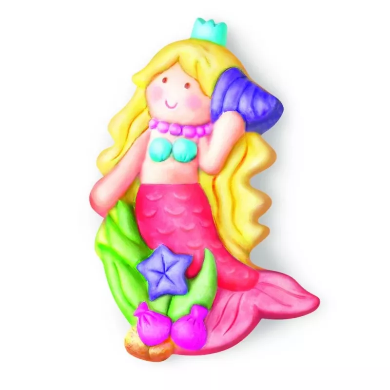 Set de colada y pintura de sirena con purpurina