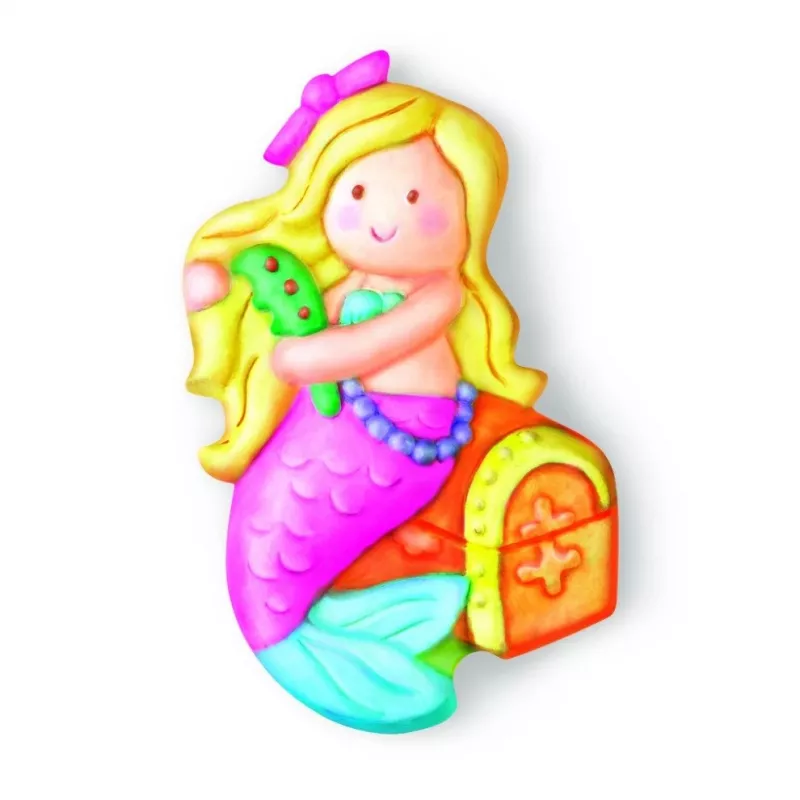 Set de colada y pintura de sirena con purpurina