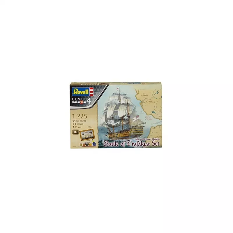 Revell 1/225 escala HMS Victory Trafalgar set de regalo kit de modelismo