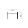 Soporte de pared para TV One For All WM 6411 Negro Plata