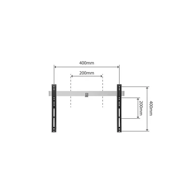 Soporte de pared para TV One For All WM 6411 Negro Plata