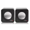 Altavoz de PC de 2 vías Audiocore AC870 B — 3 W RMS, alimentación por USB con cable, entrada de 3,5 mm, 2.0 canales
