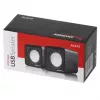 Altavoz de PC de 2 vías Audiocore AC870 B — 3 W RMS, alimentación por USB con cable, entrada de 3,5 mm, 2.0 canales