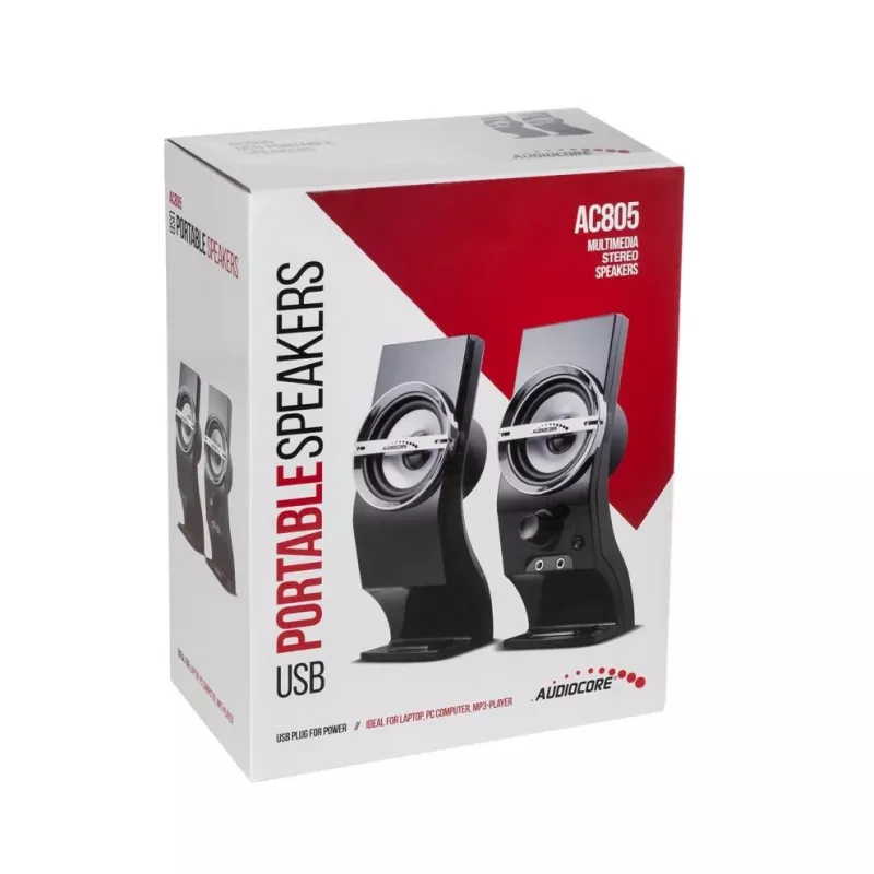 Altavoz estéreo Audiocore AC805 2.0 PC 6W negro