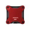 SSD externo ADATA SD620 1 TB, portátil USB 3.2 Gen 2 (Micro-USB B), velocidad de lectura 520 MB/s, velocidad de escritura 460 MB/s, resistente a golpes, Rojo