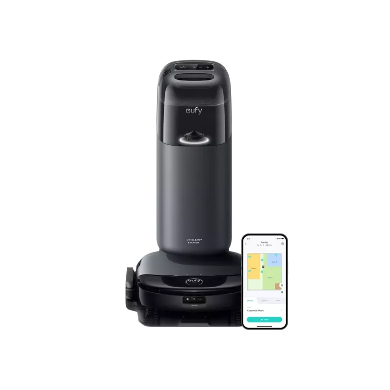 Anker Eufy | Robot aspirador con estación todo en uno | Omni S1 | Limpieza en húmedo y en seco | Duración de funcionamiento (máx.) 216 min | 4600 mAh | 8000 Pa | Gris