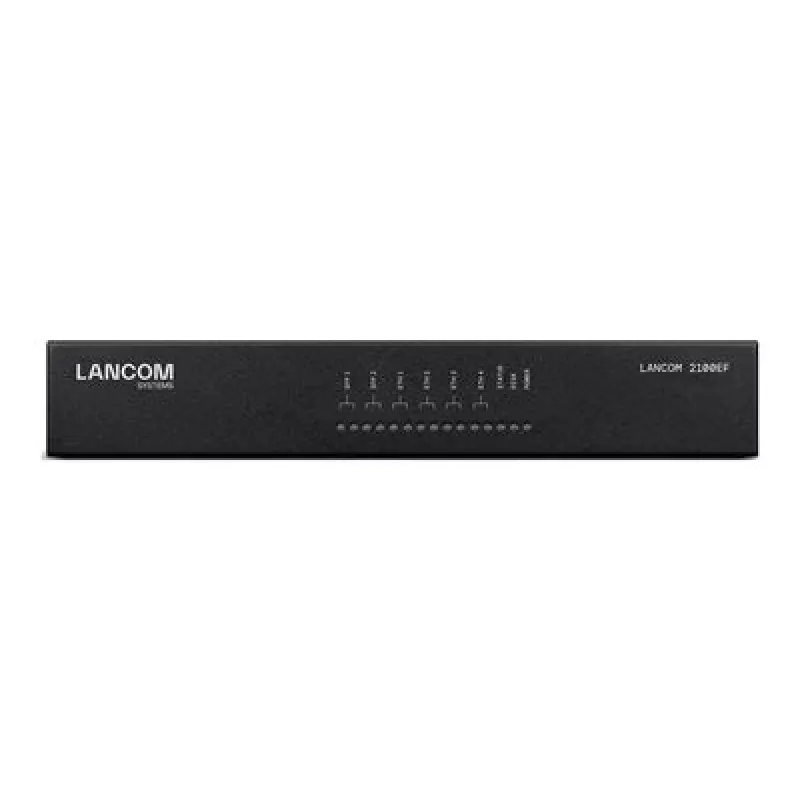 LANCOM 2100EF – Gateway SD-WAN – con fibra óptica y Ethernet – 1GbE, 2.5GbE – 1U – gestionado en la nube – montaje en sobremesa/rack (61109)