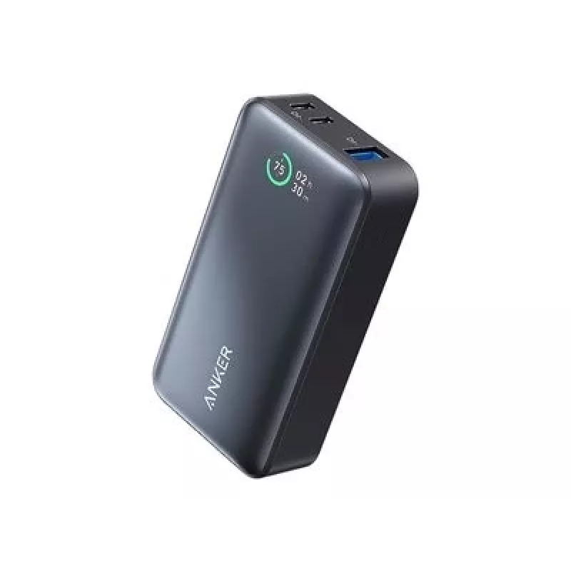 Anker PowerCore 533 - Batería externa - 10000 mAh - 30 vatios - 3 A (24 pines USB-C) - Negro (A1256G12)