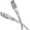 Goobay cable USB-C (ST-ST) 2m cable de conexión funda textil blanco cable USB USB 2.0 USB C (70194)