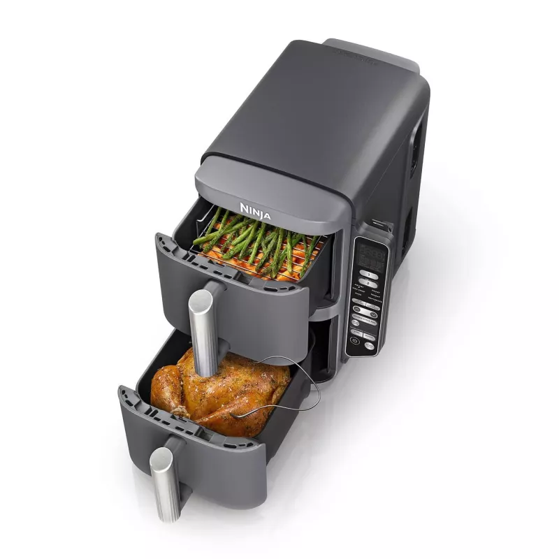 Ninja Double Stack XL Freidora de aire 2 compartimentos con sonda de temperatura SmartCook 9,5 L SL451EU