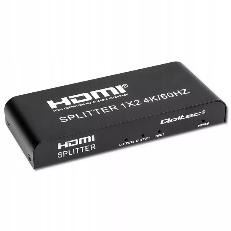 Qoltec 51797 Splitter HDMI activo 2 x HDMI 4K x 2K | 6 Gb/s | 60 Hz