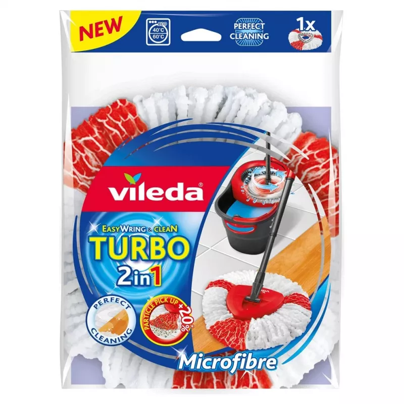 Fregona de recambio Vileda Turbo 2en1 Rojo Blanco