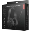 Lenovo H110 auriculares gaming GXD1P46879, con cable, 3,5 mm, micrófono integrado, controlador de 50 mm, 50 Hz-20 kHz, 32 Ω, negros