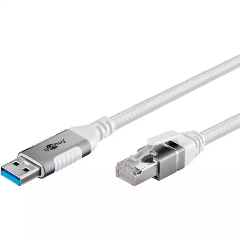 Goobay 74160 - cable adaptador de red USB 3.0 Type-A Gigabit Ethernet 3 m - tarjeta de red - 1.000 Mbit/s (74160)