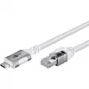 Goobay 74177 - adaptador de red cable USB 3.1 Type-C Gigabit Ethernet 3 m - tarjeta de red - 1.000 Mbps (74177)