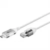 Cable Ethernet Goobay USB-C 3.1 a RJ45 fino 1 m - conecta router, módem (74385)