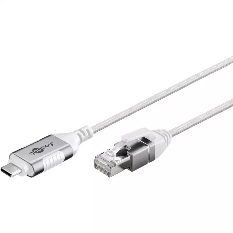 Cable Ethernet Goobay USB-C 3.1 a RJ45 fino 1 m - conecta router, módem (74385)