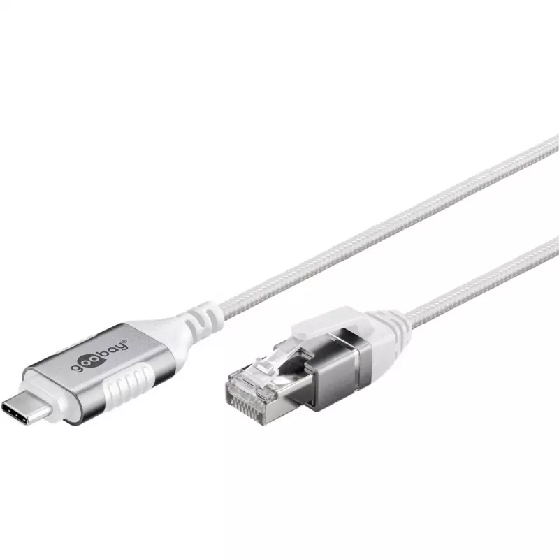 Cable Ethernet Goobay USB-C 3.1 a RJ45 fino 2 m - conecta router o módem (74387)