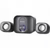 Altavoces de escritorio 2.1 DEFENDER V13 — 11 W RMS (6 W satélites, 5 W subwoofer), alimentación USB, entrada de 3,5 mm, negro