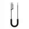 Savio TR-16 adaptador transmisor AUX con función manos libres, Bluetooth 5.3, Google Assistant/Siri