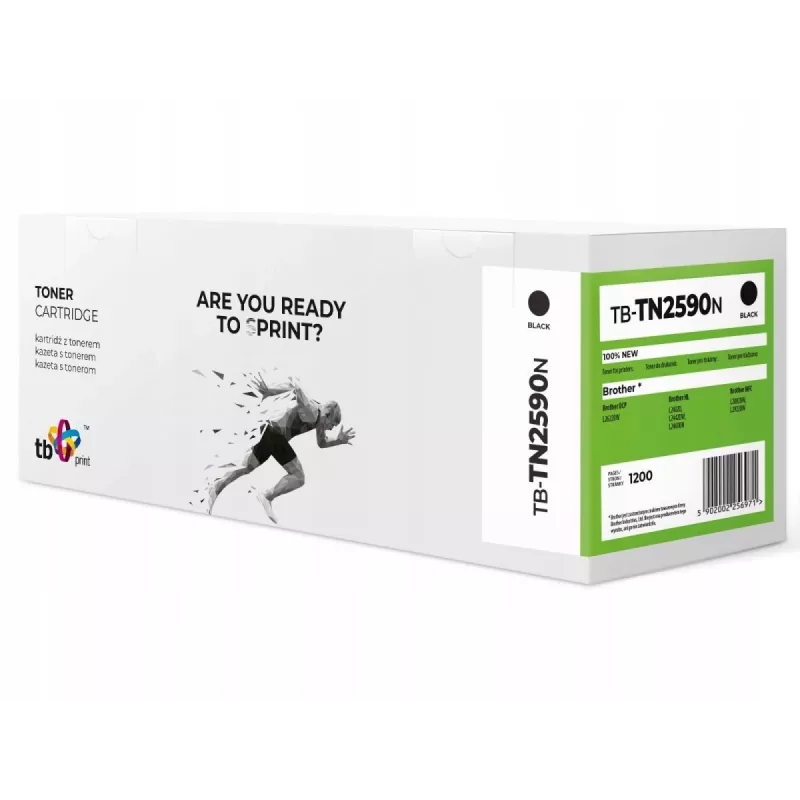 Tóner para Brother TN2590 TB-TN2590N BK 100% nuevo