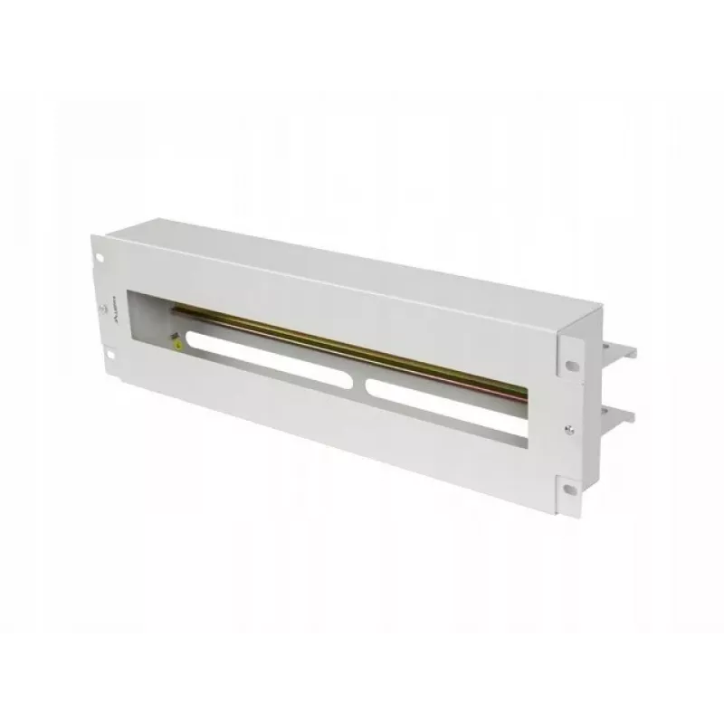 Lanberg AK-VDP103-S panel de distribución de tensión de 19 pulgadas 3U con carril DIN TS-35, gris