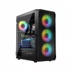 Carcasa LOGIC CONCEPT Portos ARGB ATX Mid-Tower, negra