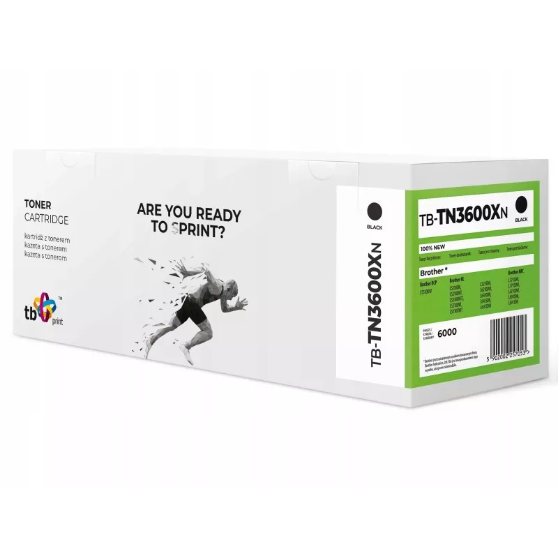 Tóner Tb Print Pre Brother TN3600XL TB-TN3600XN Bk 100 % nuevo
