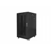 Armario rack independiente LANBERG FF01-6822-23B 22U, guías de 19 pulgadas, 1159×600×800 mm, IP20, ruedas, cerradura con llave, negro