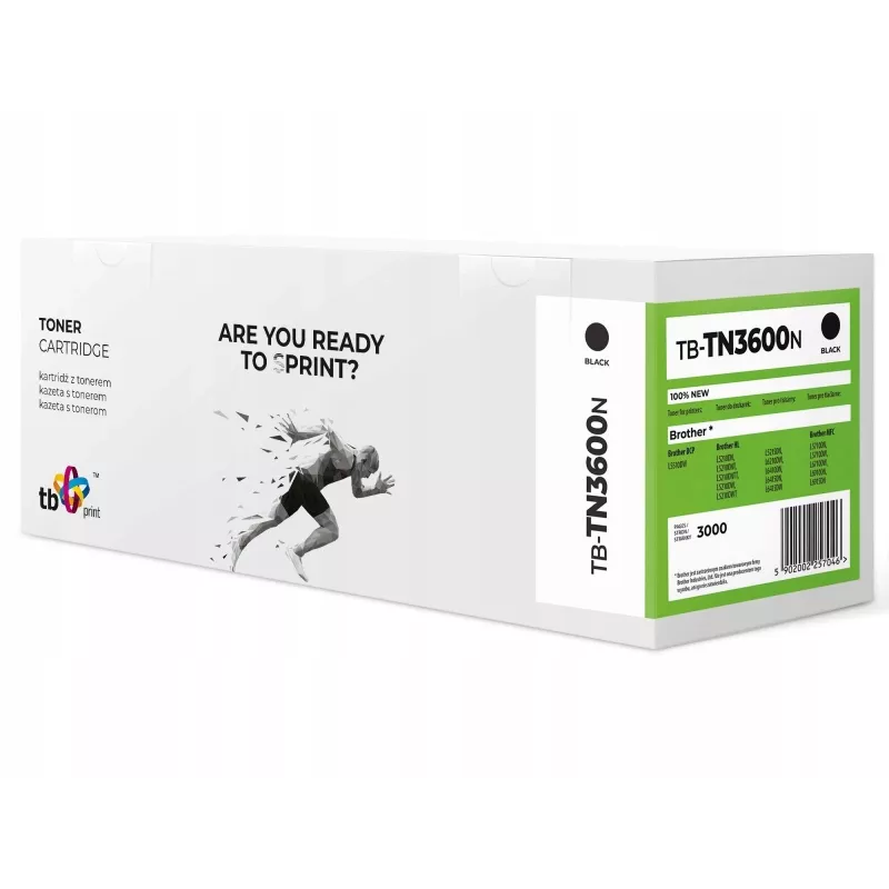Tóner Tb Print Pre Brother TN3600 TB-TN3600N Bk 100 % nuevo