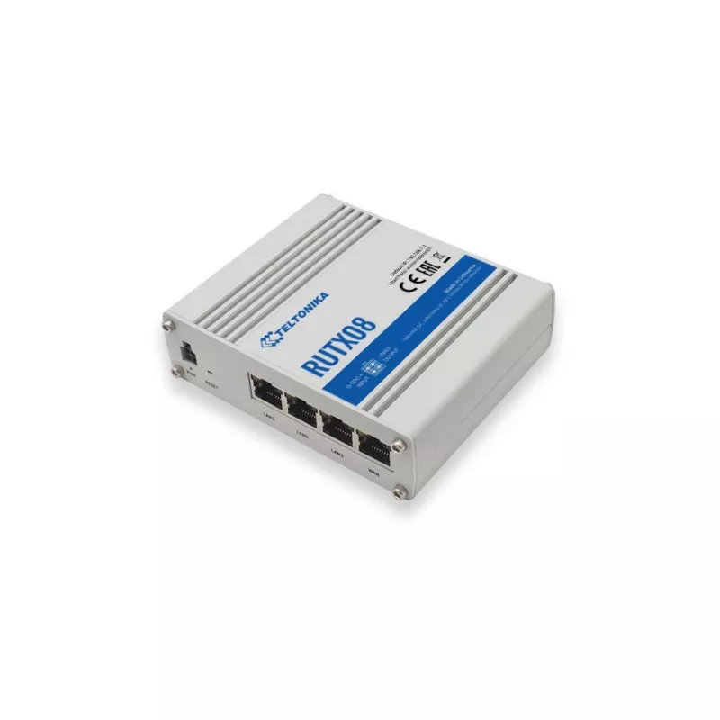 Router con cable Teltonika RUTX08 Gigabit Ethernet acero inoxidable