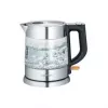 Severin WK 3468 Hervidor de agua 1 L 2200 W Negro, Acero inoxidable, Transparente