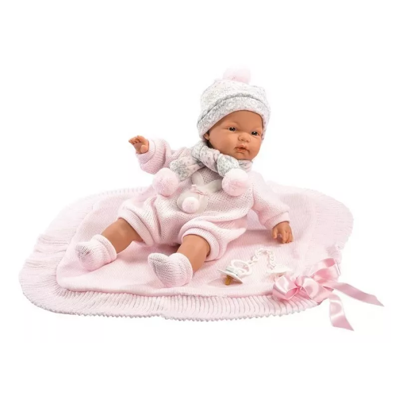 Llorens Muñeca llorona 38938 Made of Roses, 38 cm muñeca bebé realista