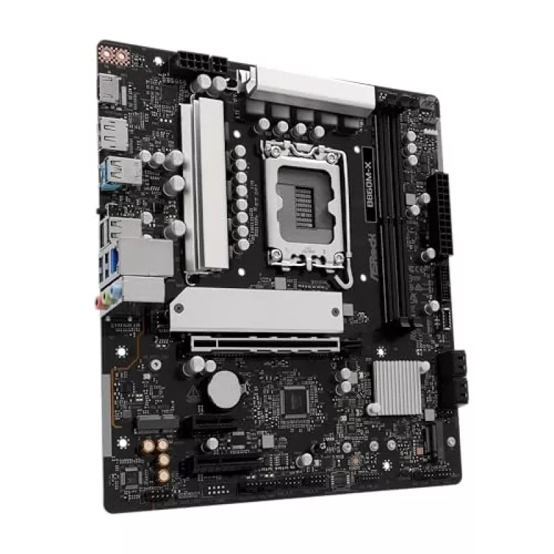 ASRock B860M-X placa base, Intel B860, LGA 1851, micro ATX, DDR5
