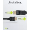 Cable Adaptador DisplayPort 1.2 a HDMI 1.4 4K @ 30Hz / Cable HDMI Ultra High Speed / Conector Macho Dorado para una Transmisión de Señal Impecable / Portátil