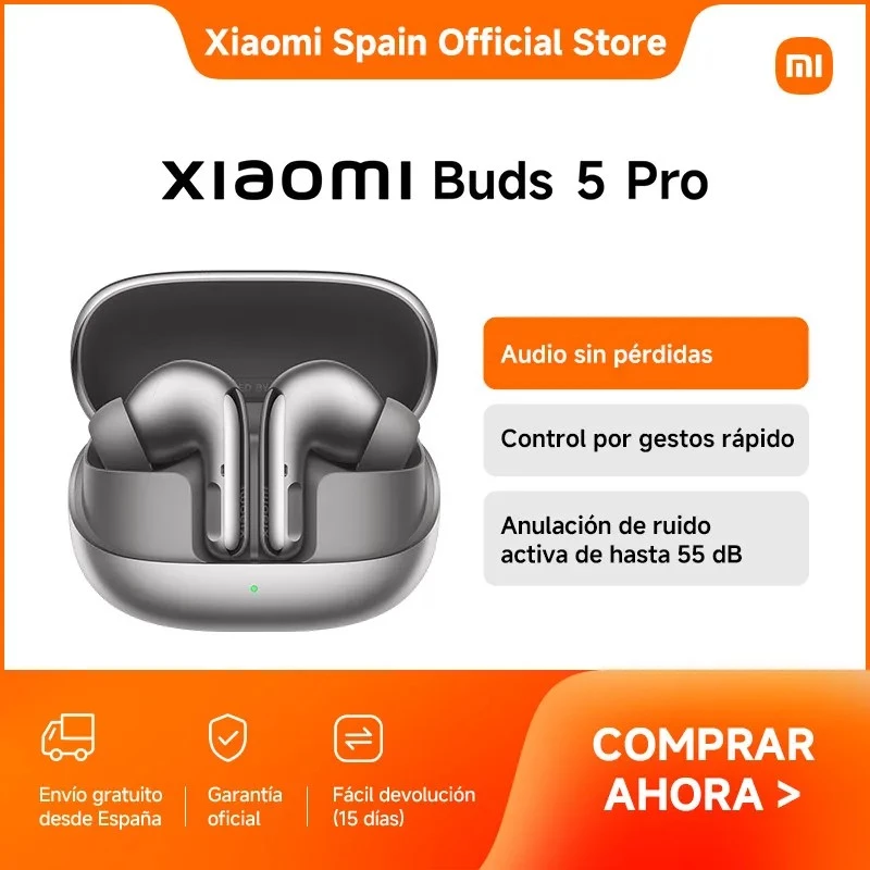 Auriculares Bluetooth Xiaomi Buds 5 Pro BT Cerámica Blanco