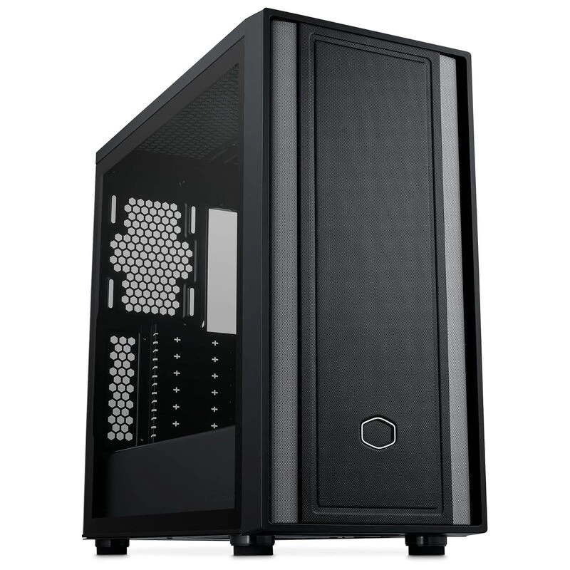 Caja de PC Cooler Master MasterBox 600 Lite, torre MIDI, E-ATX, cristal templado - Negro