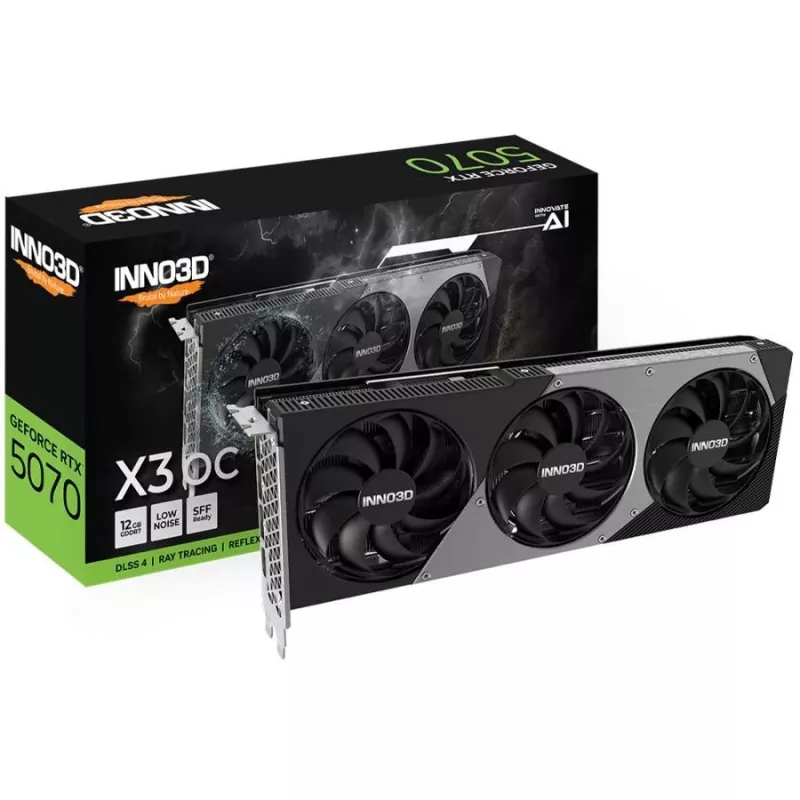INNO3D GeForce RTX 5070 X3 OC 12GB GDDR7 Tarjeta gráfica