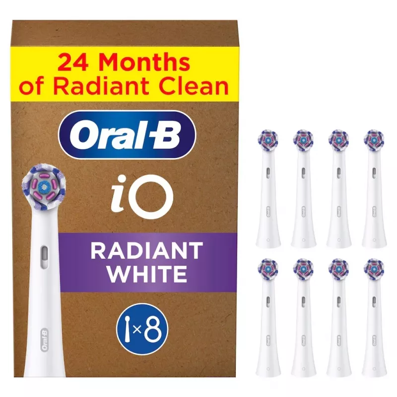 Oral-B IO Series Radiant Blanco Recambios originales blanqueadores 8
