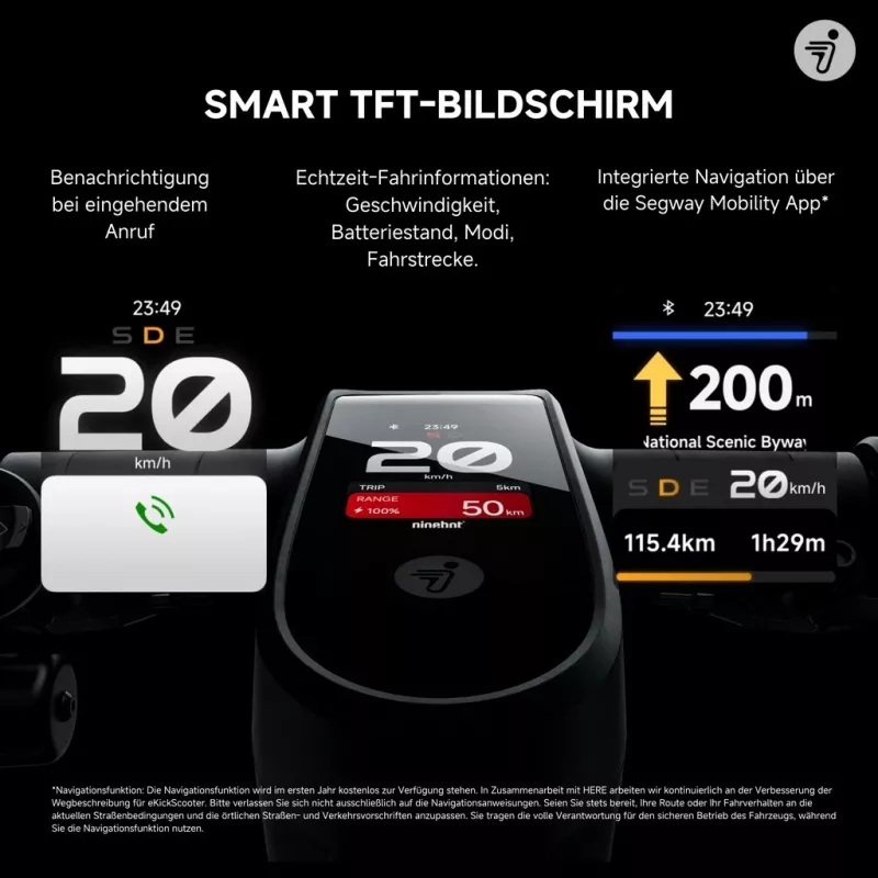 Patinete clásico Segway Ninebot MAX G3 D Negro Gris Rojo